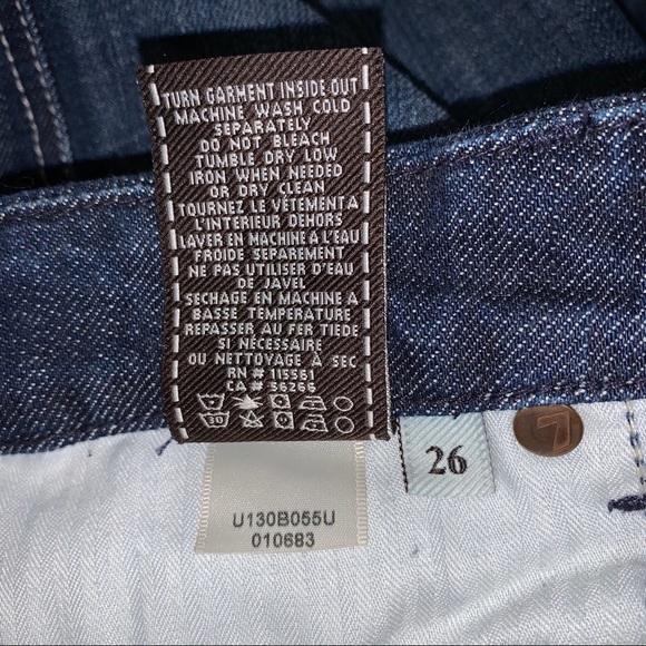 7 For All Mankind A Pocket Flare Jeans size 26 - Picture 8 of 8
